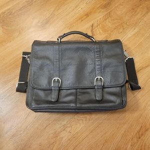 Vintage Wilsons Leather black briefcase